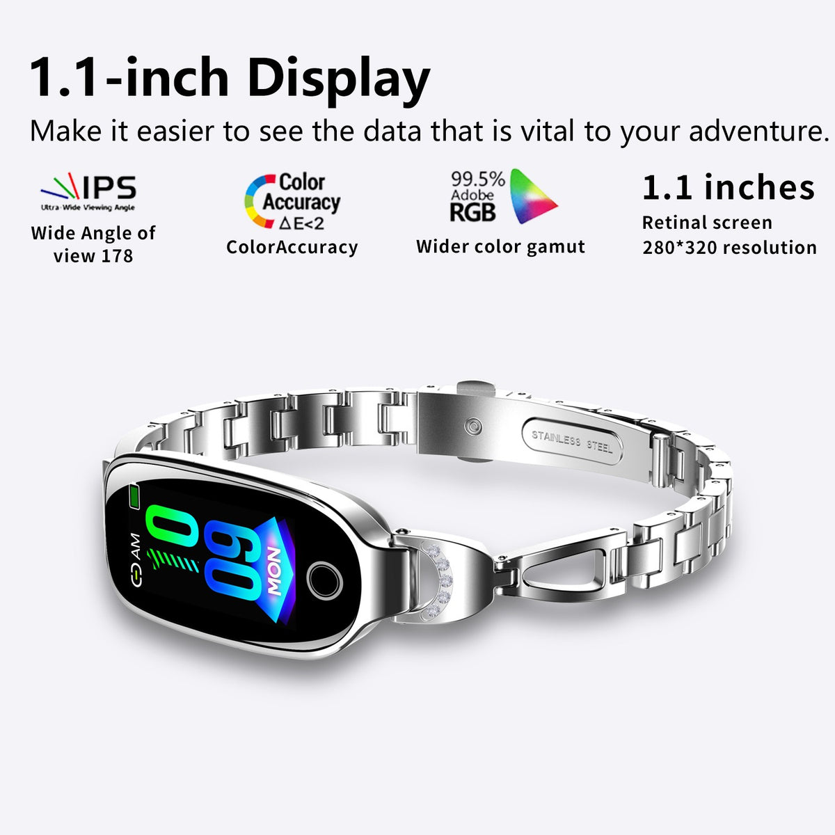 Poalarhealth 81 Newest Blood Pressure Heart Rate monitoring Luxury Diamond Design Fashion Women Smartwatch in 2025