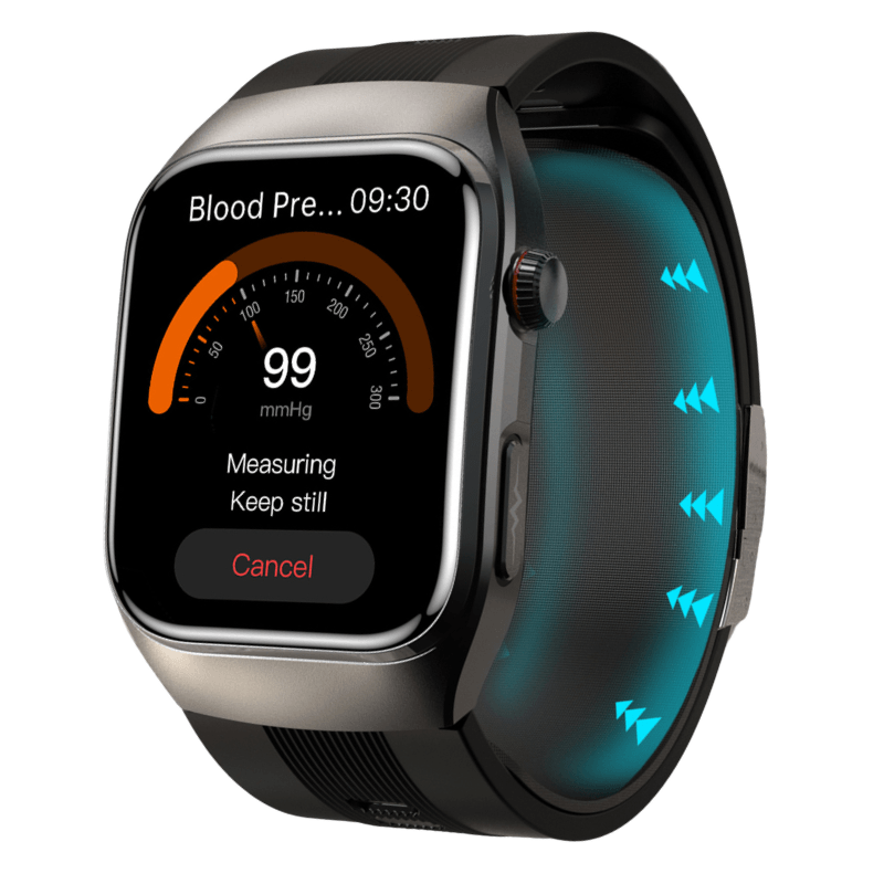 Poalarhealth 17pro High-End Air Pump Cuff Blood Pressure ECG Heart Rate Blood Glucose Sleep Monitor Smart Health Watch