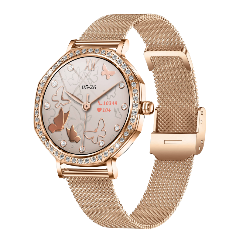 PH80  Ultra-thin Fashions BT Call  Women's Smartwatch Blood Glucose BP Sleep  Measurement