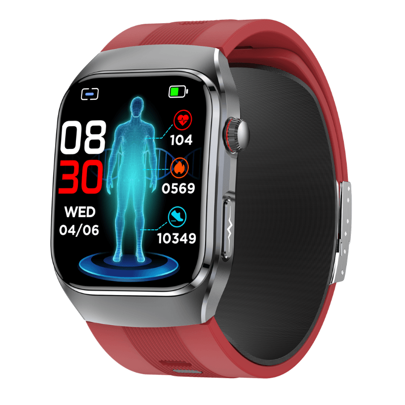 PH17 High Precision Air Bag Blood Pressure Blood Glucose ECG Heart Rate Uric Acid Blood Lipid Monitoring Smart Watch