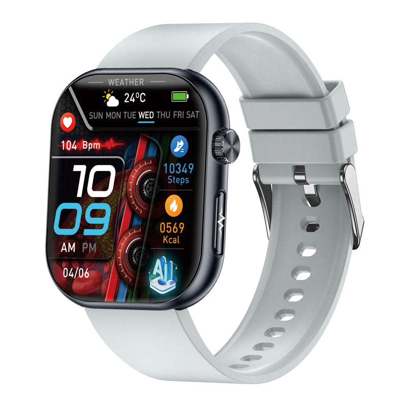 PH587 Blood Sugar Monitoring Smart Watch With Blood Pressure ECG/EKG Heart Rate Health Fitness Tracker 2025