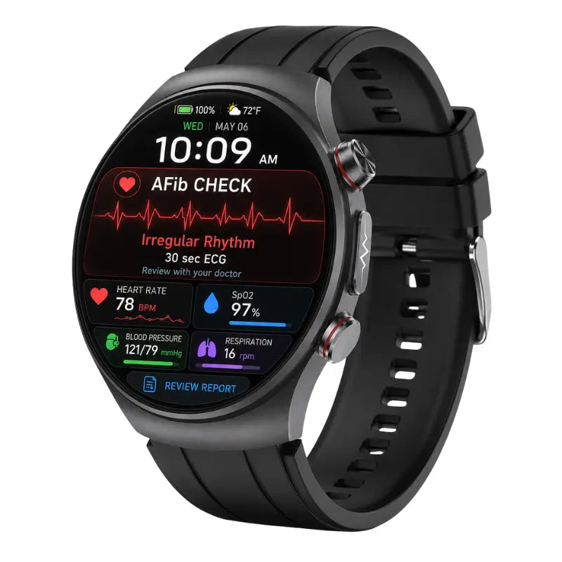 G08 Professional High-End ECG/EKG Blood Pressure Heart Rate Monitoring Smart Watch