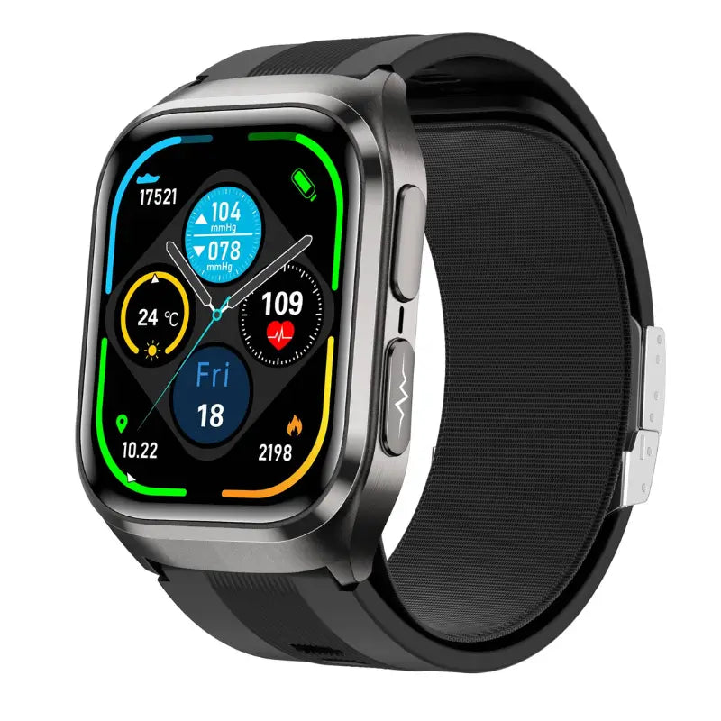 PH17 High Precision Air Bag Blood Pressure Blood Glucose ECG Heart Rate Uric Acid Blood Lipid Monitoring Smart Watch