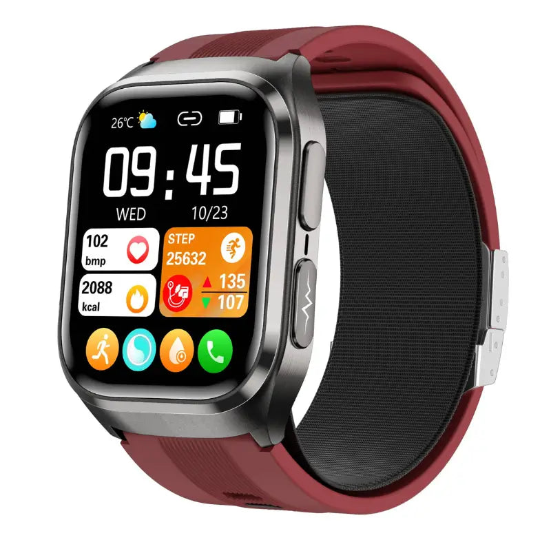 PH17 High Precision Air Bag Blood Pressure Blood Glucose ECG Heart Rate Uric Acid Blood Lipid Monitoring Smart Watch
