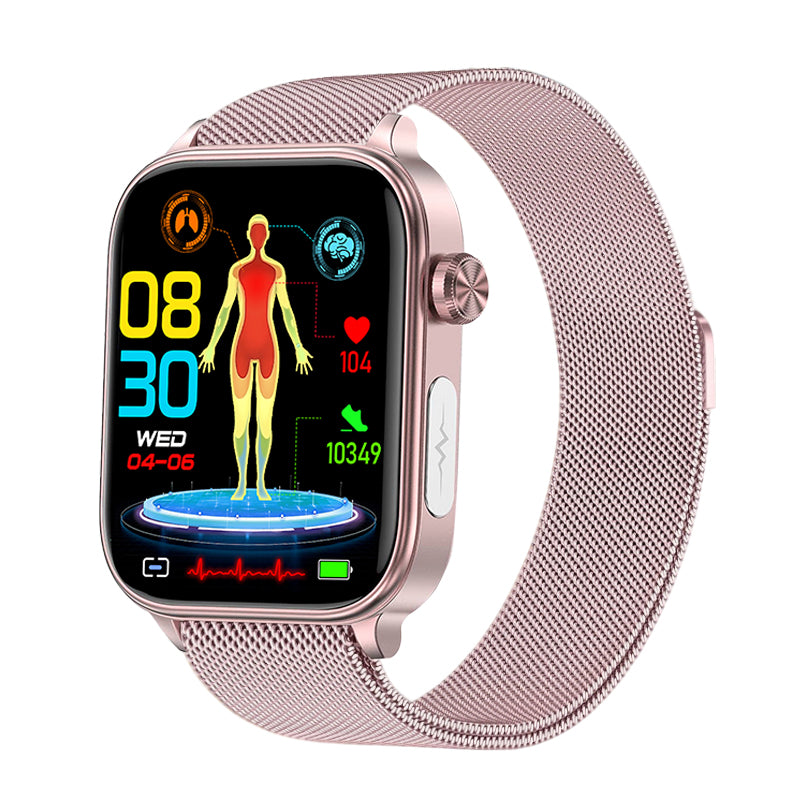 Poalarhealth Professional ECG Blood Sugar Blood Pressure HRV Monitoring Health Watch