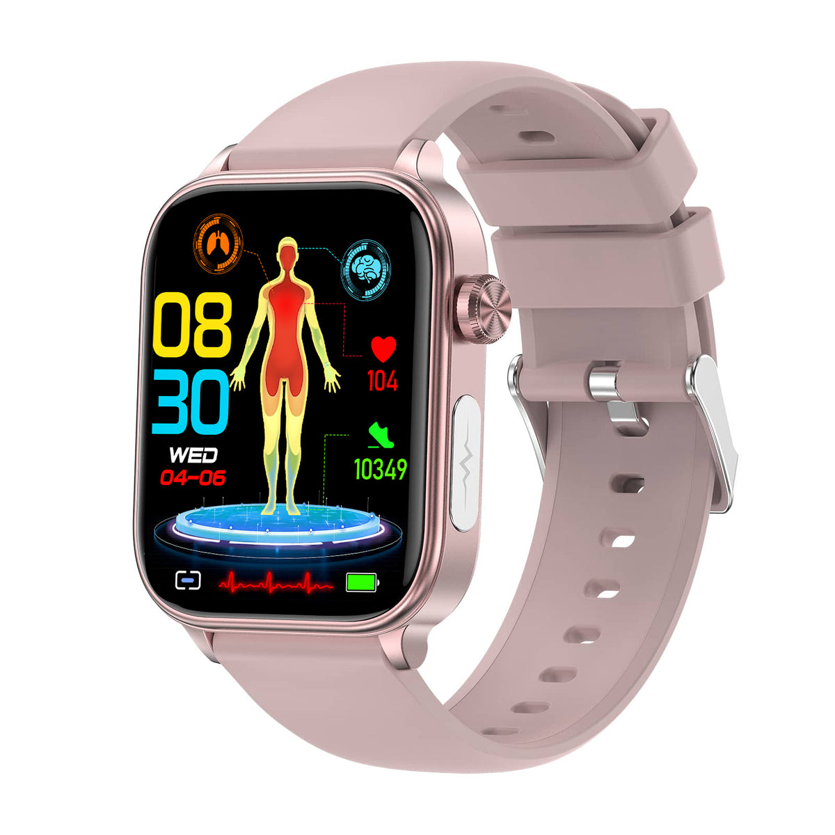 Poalarhealth Professional ECG Blood Sugar Blood Pressure HRV Monitoring Health Watch