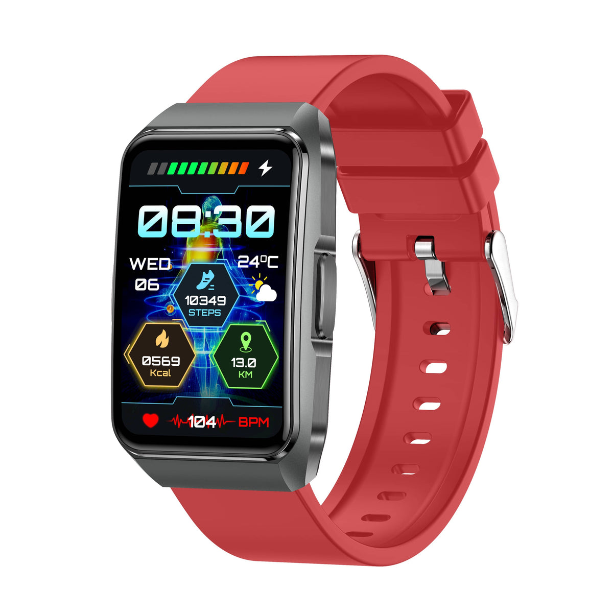 PH650 Professional ECG Blood Glucose Blood Pressure Monitoring Bluetooth Call Smart Bracelet