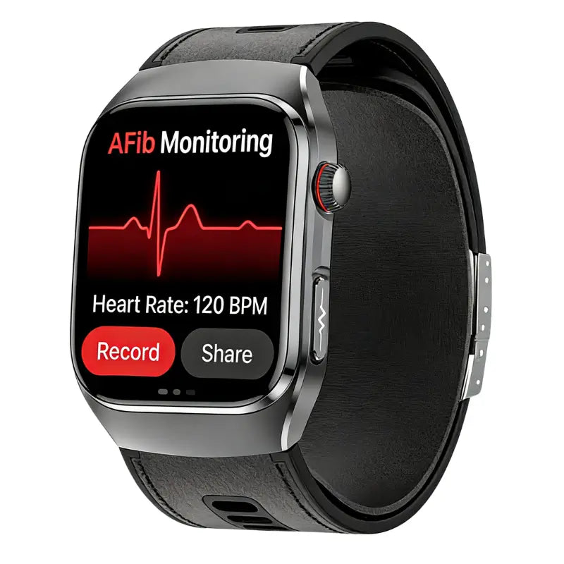 PH17 High Precision Air Bag Blood Pressure Blood Glucose ECG Heart Rate Uric Acid Blood Lipid Monitoring Smart Watch