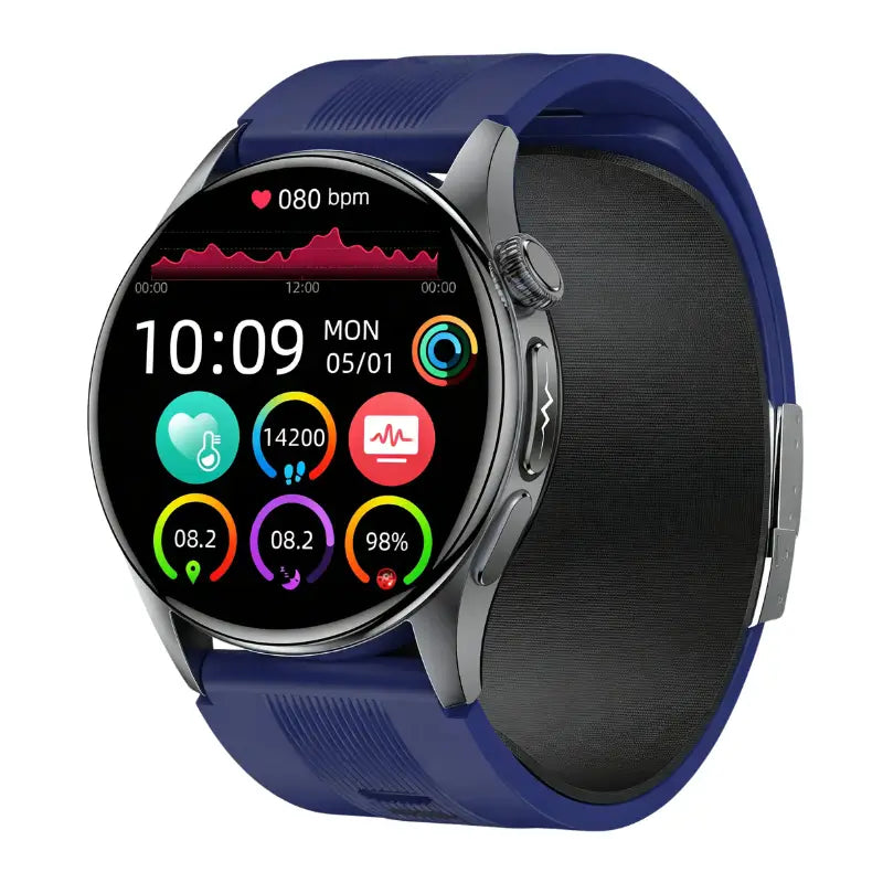 Poalarhealth 70pro High Precision Air Bag Blood Pressure ECG+PPG Heart Rate Sleep Monitoring Smart Watch