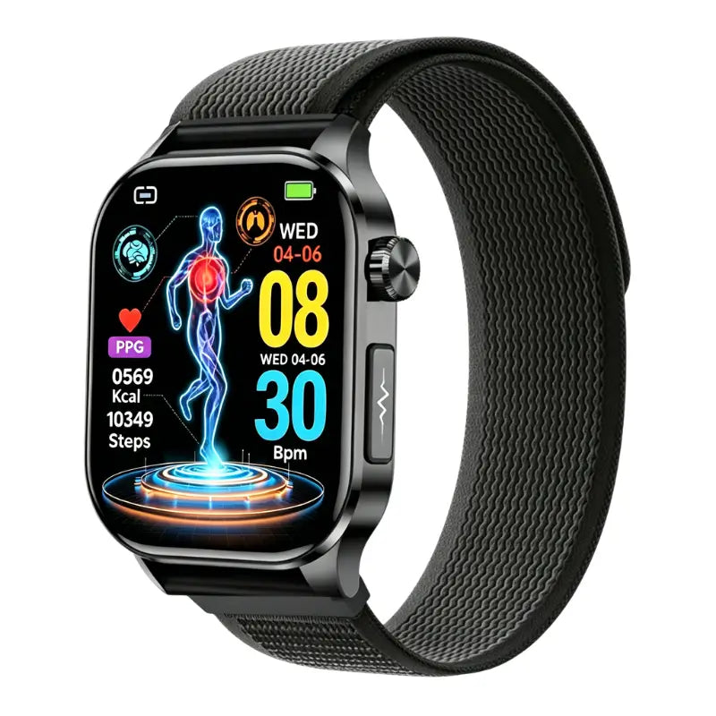 PH580 ECG/EKG Blood Sugar Blood Pressure Call Intelligent Health Management Smart Watch