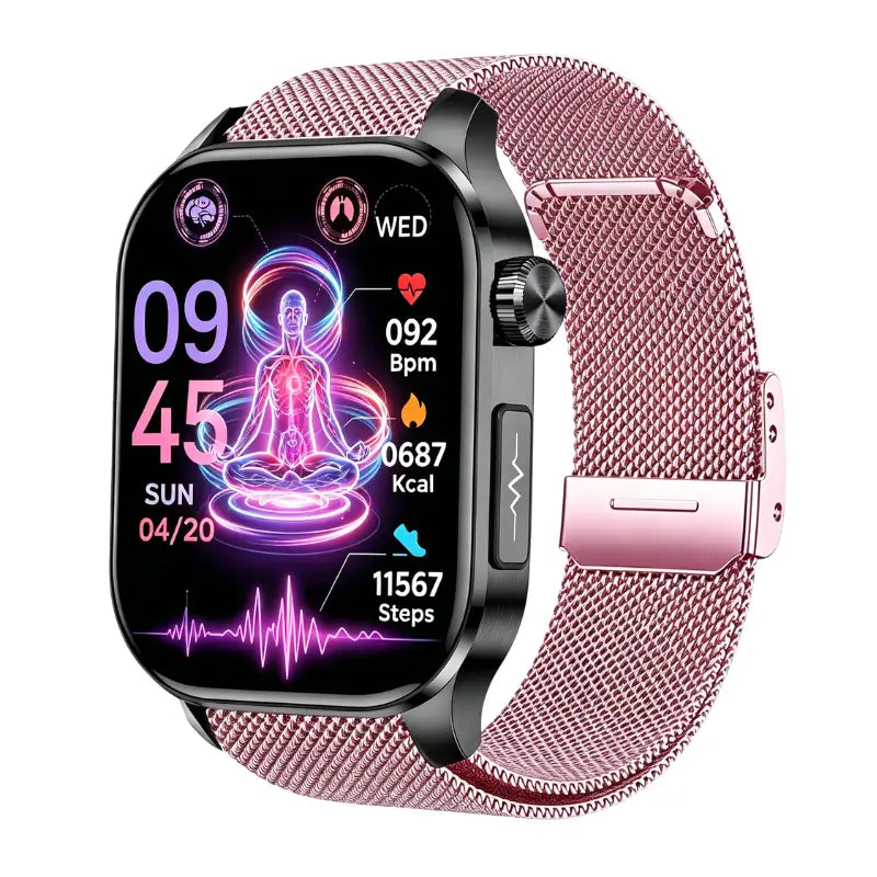 PH580 ECG/EKG Blood Sugar Blood Pressure Call Intelligent Health Management Smart Watch