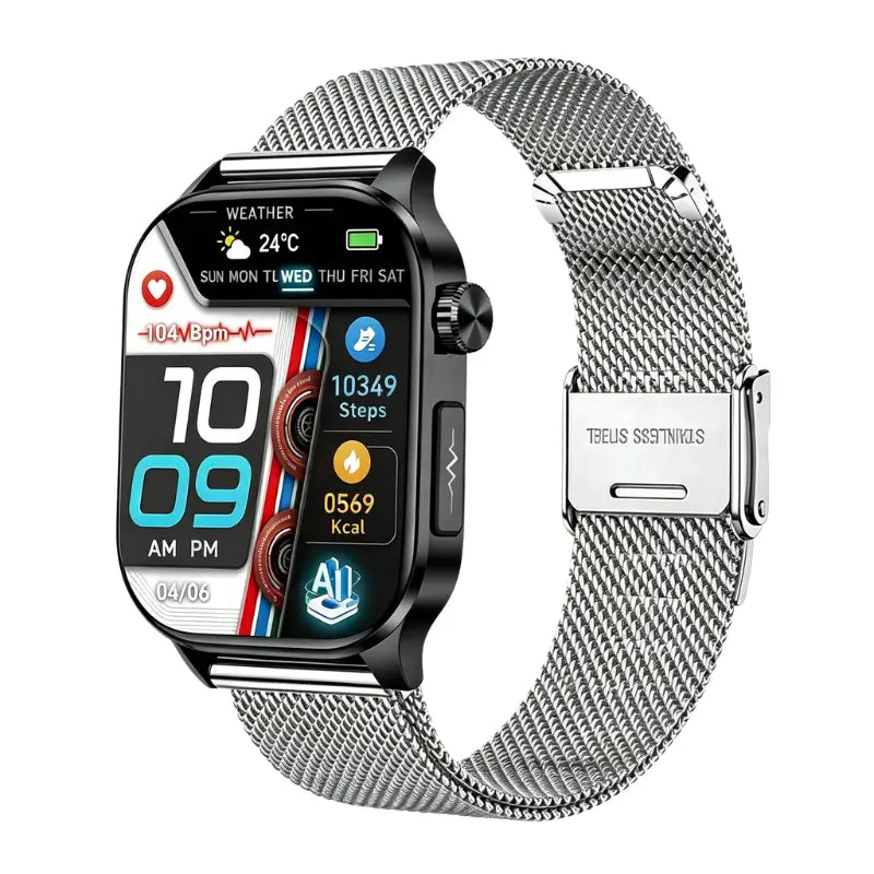 PH580 ECG/EKG Blood Sugar Blood Pressure Call Intelligent Health Management Smart Watch