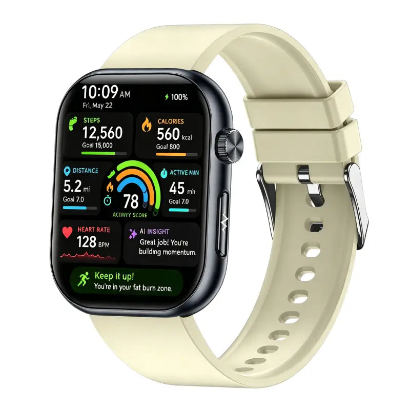PH587 Blood Sugar Monitoring Smart Watch With Blood Pressure ECG/EKG Heart Rate Health Fitness Tracker 2025