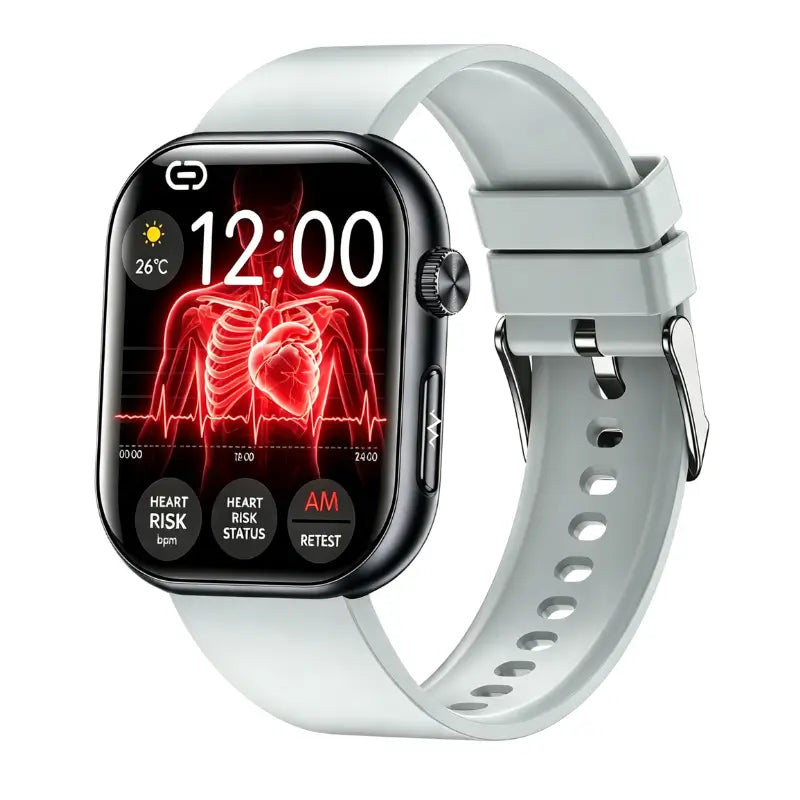 PH587 Blood Sugar Monitoring Smart Watch With Blood Pressure ECG/EKG Heart Rate Health Fitness Tracker 2025