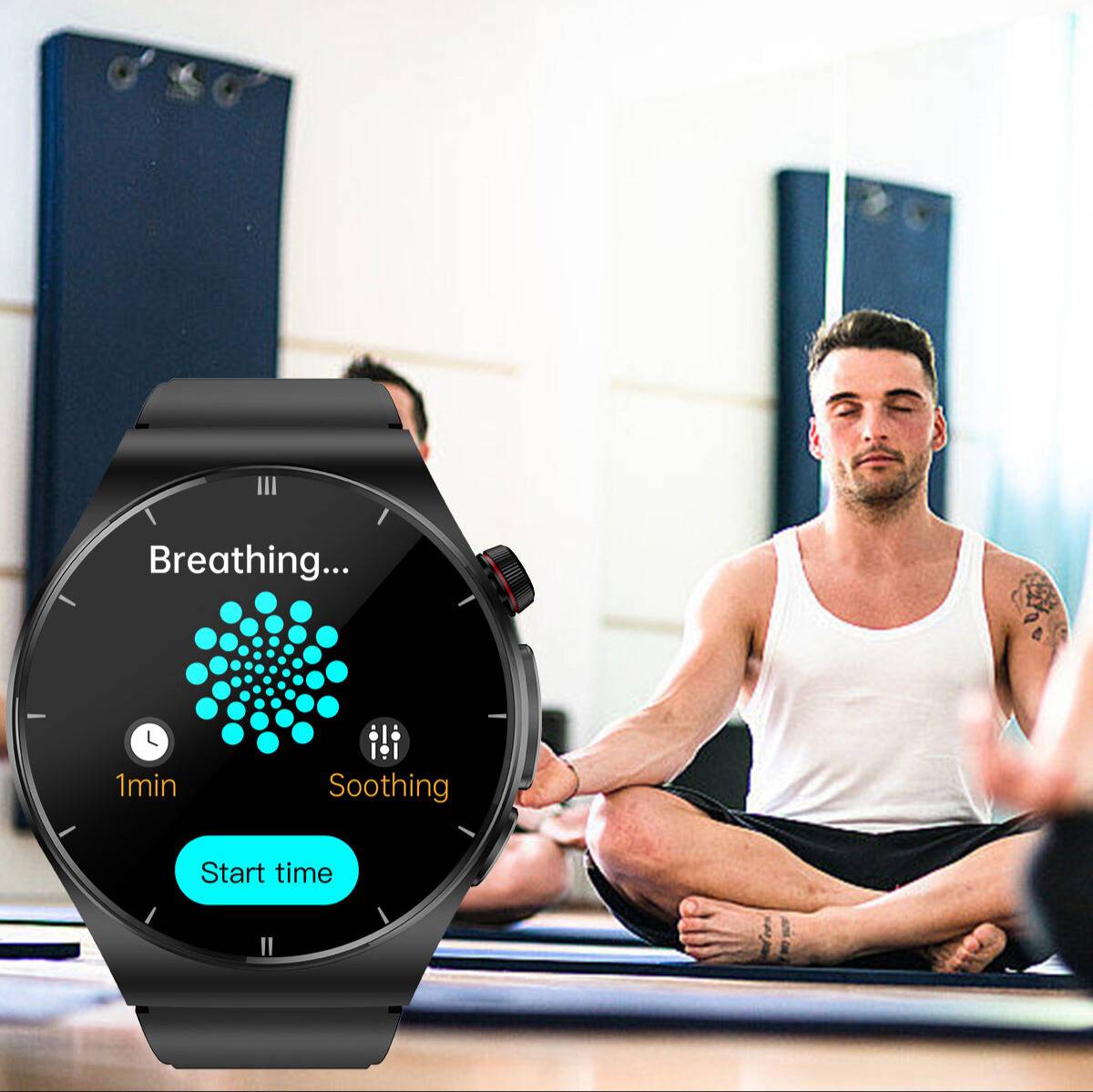 Reduce Stress in 5 Minutes: Guided Breathing with [Poalarhealth 580 Smartwatch]