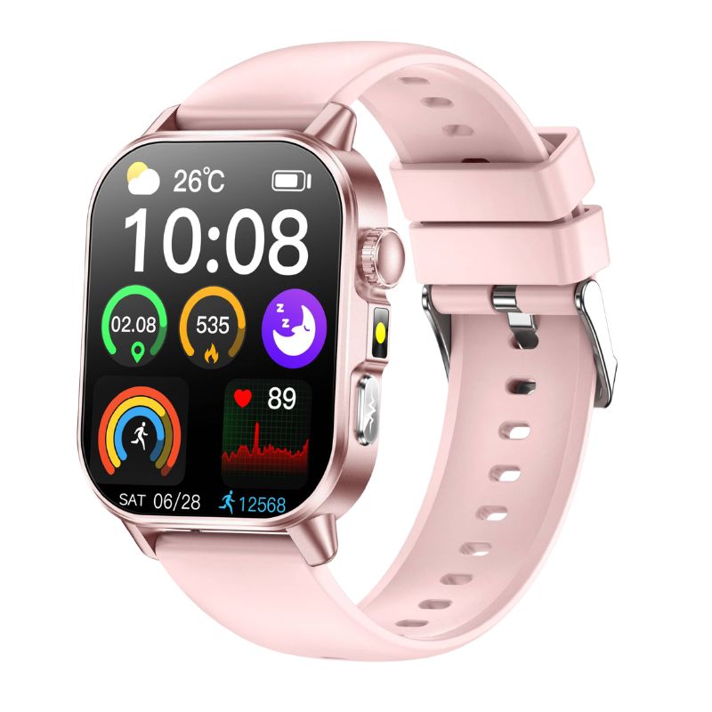 Poalar Health 581 NEW Heart Rate Blood Pressure Blood Oxygen Health Smart Call Watch