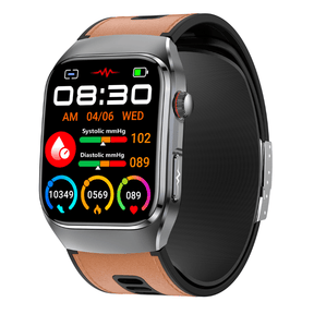 PH17 High Precision Air Bag Blood Pressure Blood Glucose ECG Heart Rate Uric Acid Blood Lipid Monitoring Smart Watch