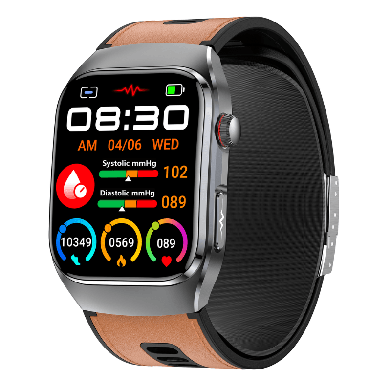 PH17 High Precision Air Bag Blood Pressure Blood Glucose ECG Heart Rate Uric Acid Blood Lipid Monitoring Smart Watch