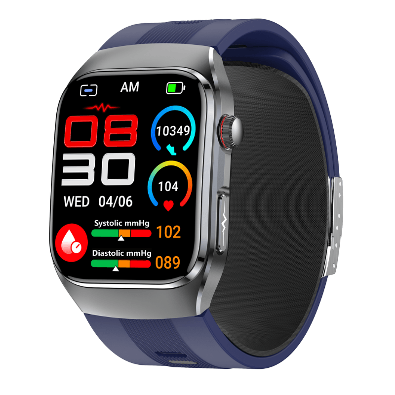 PH17 High Precision Air Bag Blood Pressure Blood Glucose ECG Heart Rate Uric Acid Blood Lipid Monitoring Smart Watch