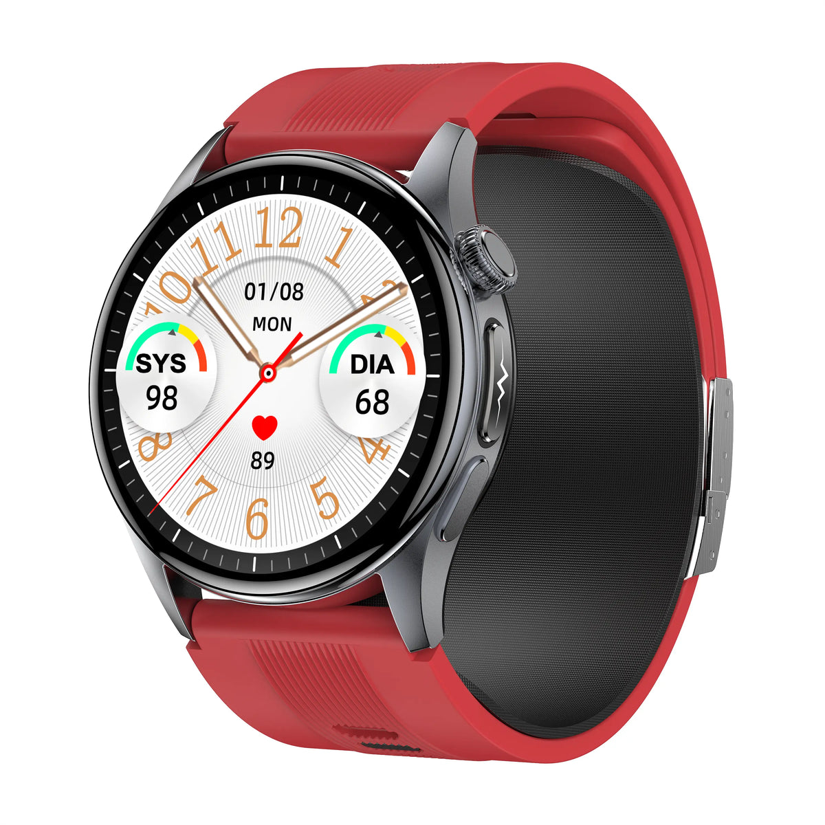 Poalarhealth 70pro High Precision Air Bag Blood Pressure ECG+PPG Heart Rate Sleep Monitoring Smart Watch