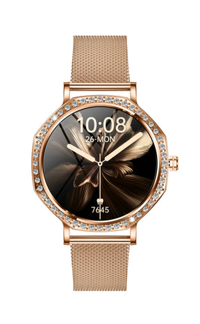 PH80  Ultra-thin Fashions BT Call  Women's Smartwatch Blood Glucose BP Sleep  Measurement