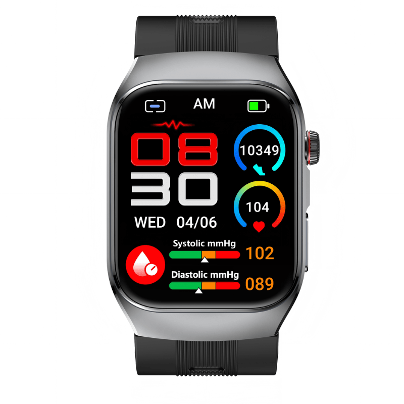 Poalarhealth 17pro High-End Air Pump Cuff Blood Pressure ECG Heart Rate Blood Glucose Sleep Monitor Smart Health Watch
