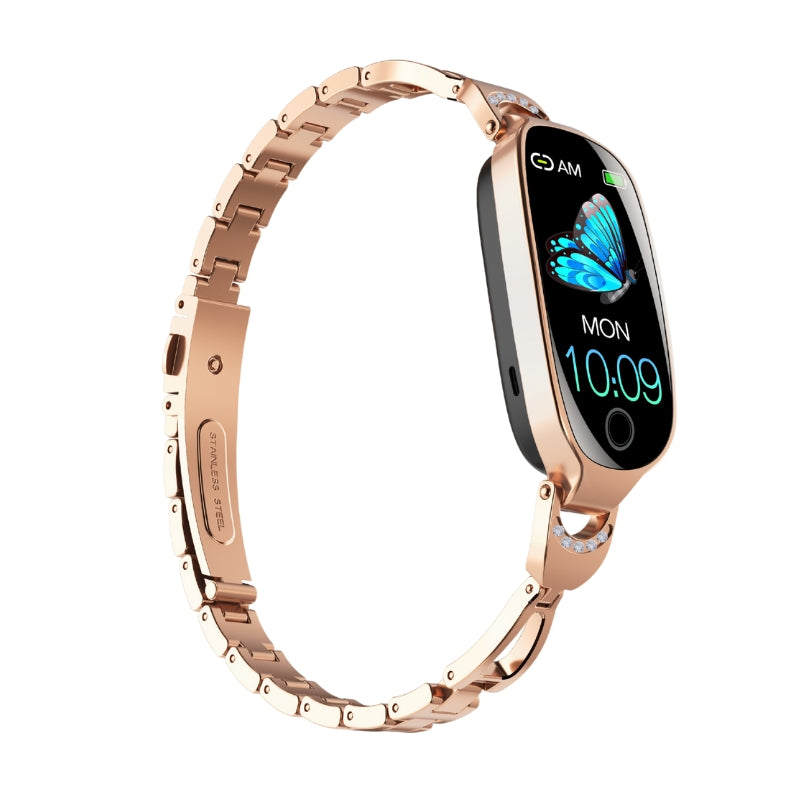 Poalarhealth 81 Newest Blood Pressure Heart Rate monitoring Luxury Diamond Design Fashion Women Smartwatch in 2025