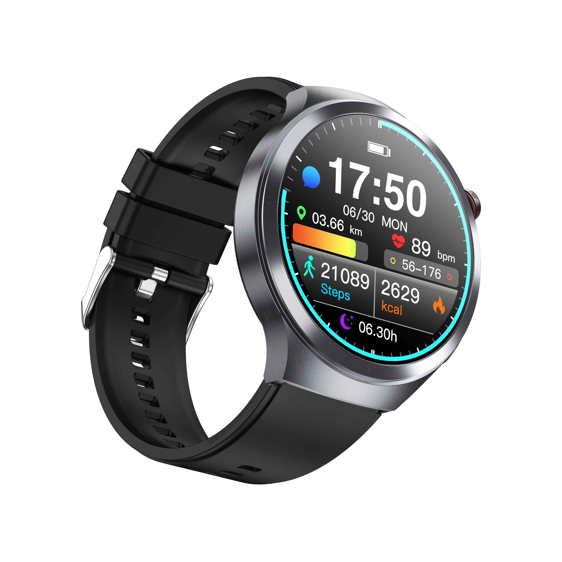 Poalarhealth 1.73 Inch Super-large AMOLED Screen  ECG HRV Sleep Blood Glucose BP SOS Emergency Call Health Management Watch