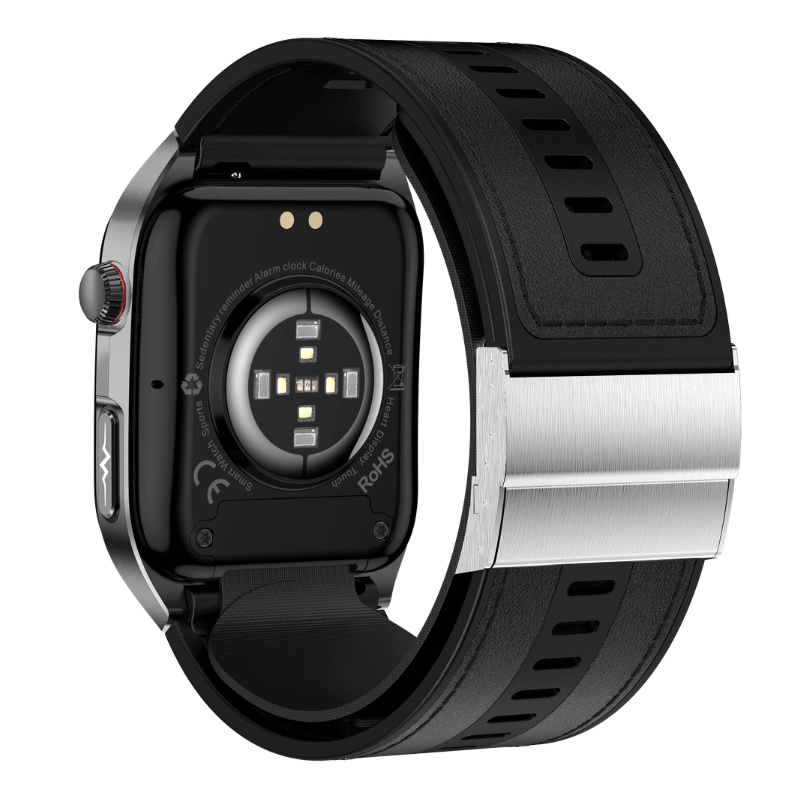 Poalarhealth 17pro High-End Air Pump Cuff Blood Pressure ECG Heart Rate Blood Glucose Sleep Monitor Smart Health Watch