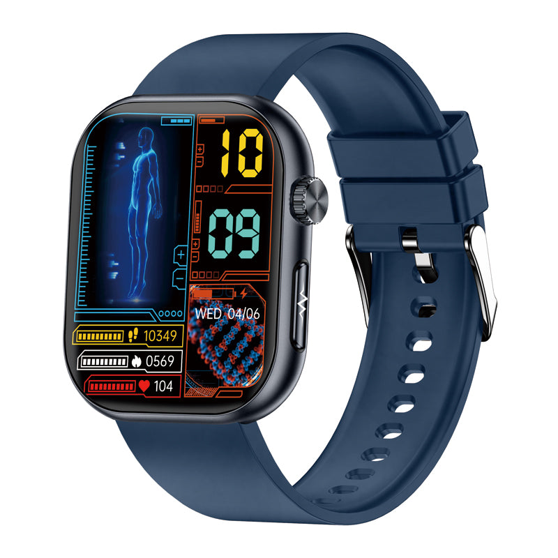 PH587 Blood Sugar Monitoring Smart Watch With Blood Pressure ECG/EKG Heart Rate Health Fitness Tracker 2025