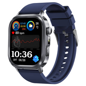 Poalarhealth 588Pro Health Smart Watch 24/7 ECG Heart Rate Blood Glucose Blood Oxygen Blood Pressure Sleep Health Monitor