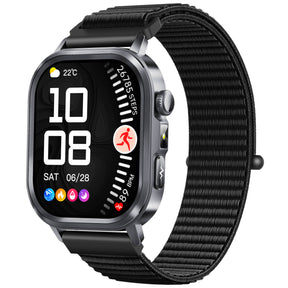 Poalarhealth 588Pro Health Smart Watch 24/7 ECG Heart Rate Blood Glucose Blood Oxygen Blood Pressure Sleep Health Monitor