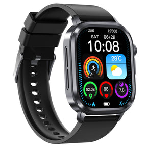 Poalarhealth 588Pro Health Smart Watch 24/7 ECG Heart Rate Blood Glucose Blood Oxygen Blood Pressure Sleep Health Monitor