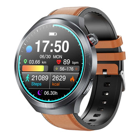 Poalarhealth 1.73 Inch Super-large AMOLED Screen  ECG HRV Sleep Blood Glucose BP SOS Emergency Call Health Management Watch
