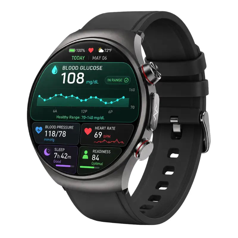G08 Professional High-End ECG/EKG Blood Pressure Heart Rate Monitoring  Smart Watch