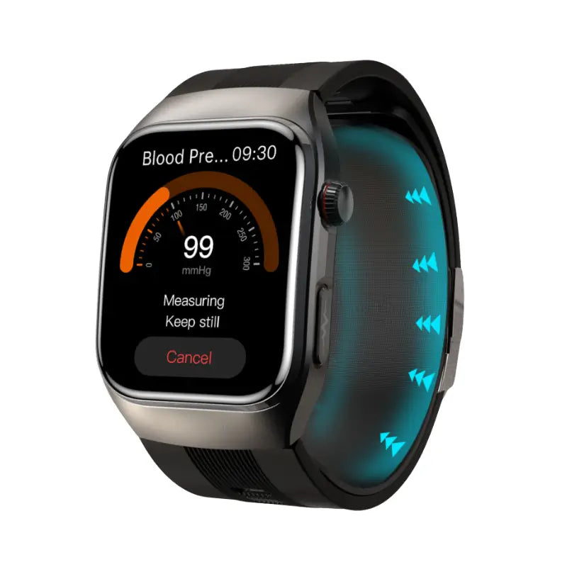 Poalarhealth 17pro High-End Air Pump Cuff Blood Pressure ECG Heart Rate Blood Glucose Sleep Monitor Smart Health Watch