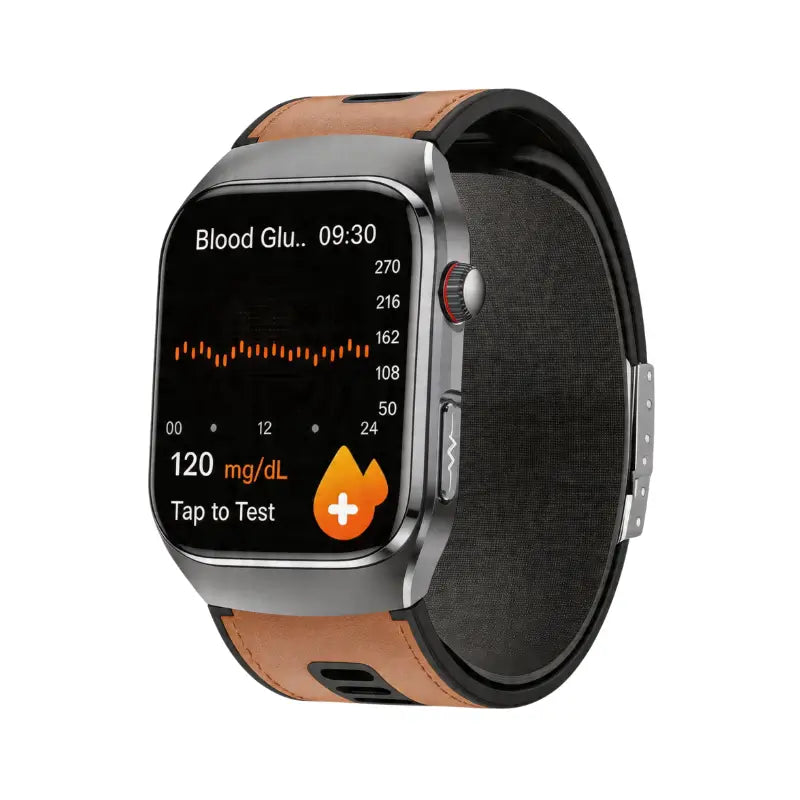 Poalarhealth 17pro High-End Air Pump Cuff Blood Pressure ECG Heart Rate Blood Glucose Sleep Monitor Smart Health Watch