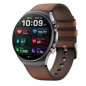 PH488 Professional High-end Blood Glucose Blood Pressure ECG/EKG HRV Monitoring Health Smart Watch