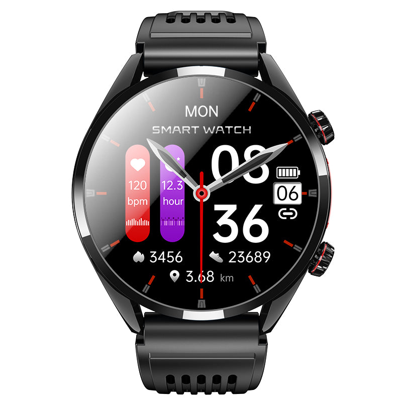 PH02 MULTI-LEAD ECG Monitoring  Blood Glucose Blood Pressure Heart Rate Measurement Health Smart Watch