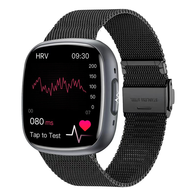 PH593 Professional ECG Blood Glucose Blood Pressure Heart Rate HRV Monitoring Smart Watch