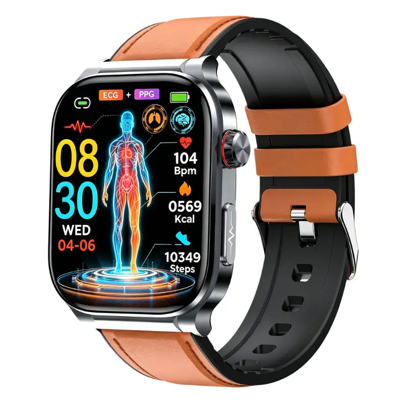 PH588 Professional High-End ECG/EKG HRV Blood Glucose Blood Pressure Heart Rate Health Management Watch