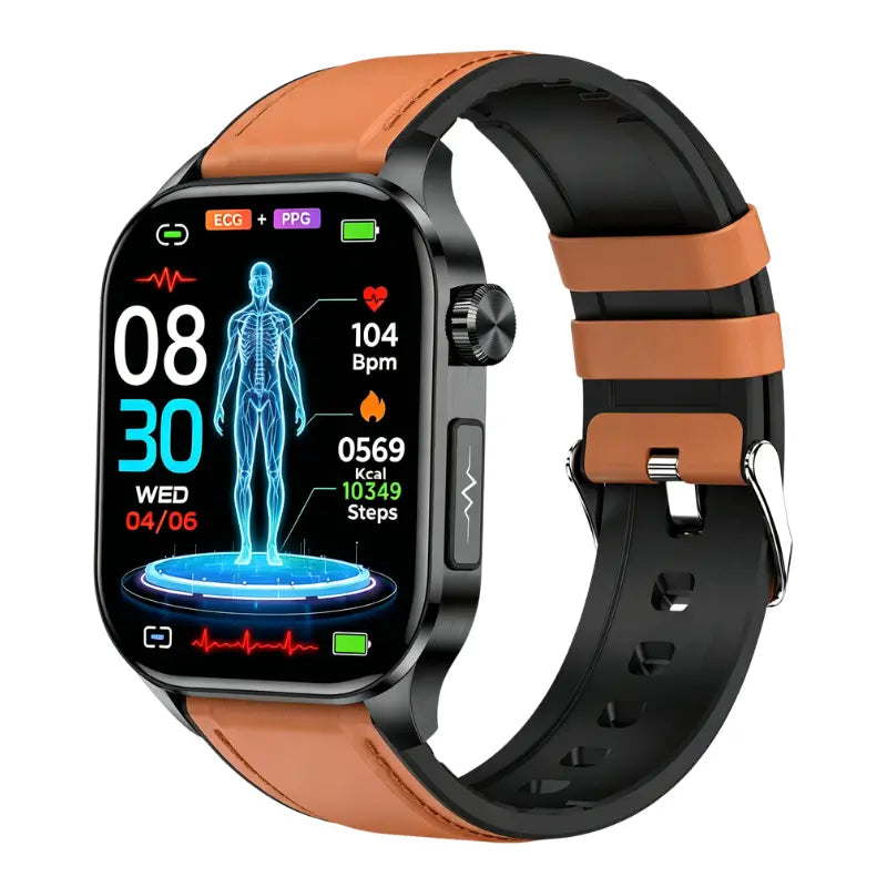 PH580 ECG/EKG Blood Sugar Blood Pressure Call Intelligent Health Management Smart Watch