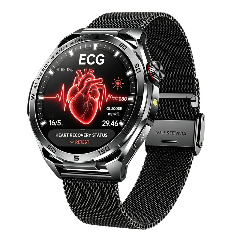 PH48 High-end AI ECG Blood Glucose Blood Pressure Heart Rate Monitoring Sports Call Smart Watch