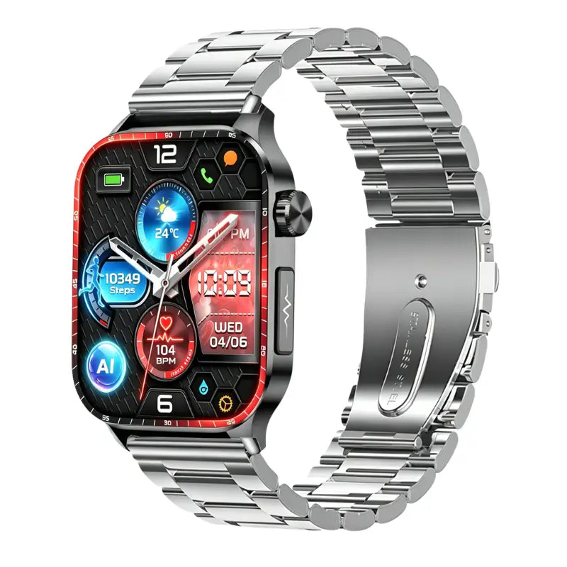 PH580 ECG/EKG Blood Sugar Blood Pressure Call Intelligent Health Management Smart Watch