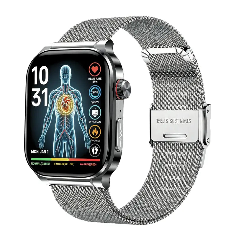 PH588 Professional High-End ECG/EKG HRV Blood Glucose Blood Pressure Heart Rate Health Management Watch