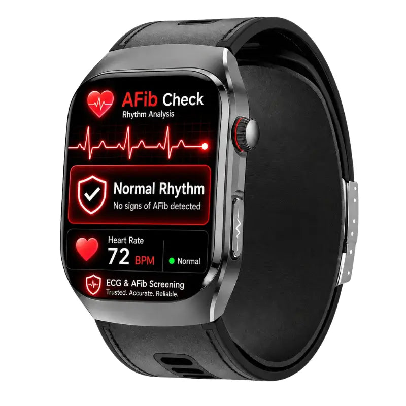 Poalarhealth 17pro High-End Air Pump Cuff Blood Pressure ECG Heart Rate Blood Glucose Sleep Monitor Smart Health Watch