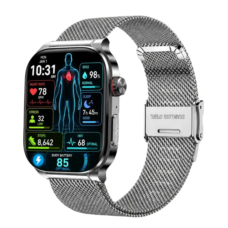 PH588 Professional High-End ECG/EKG HRV Blood Glucose Blood Pressure Heart Rate Health Management Watch