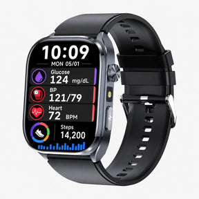 Poalarhealth 580Ultra AI Smart Health Watch Blood Pressure Oxygen Glucose Heart Rate Sleep Monitor