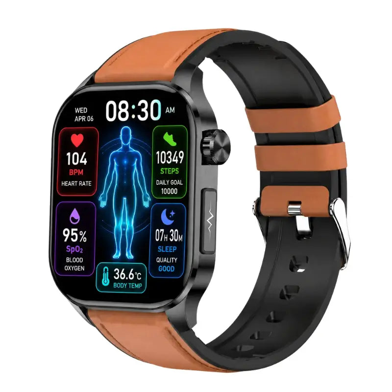 PH580 ECG/EKG Blood Sugar Blood Pressure Call Intelligent Health Management Smart Watch