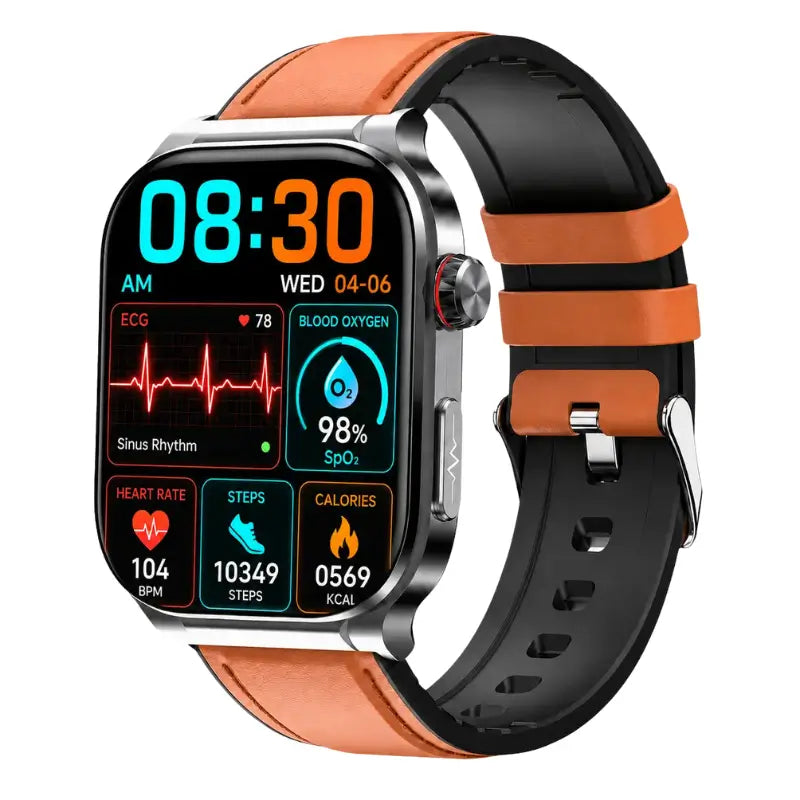 PH588 Professional High-End ECG/EKG HRV Blood Glucose Blood Pressure Heart Rate Health Management Watch